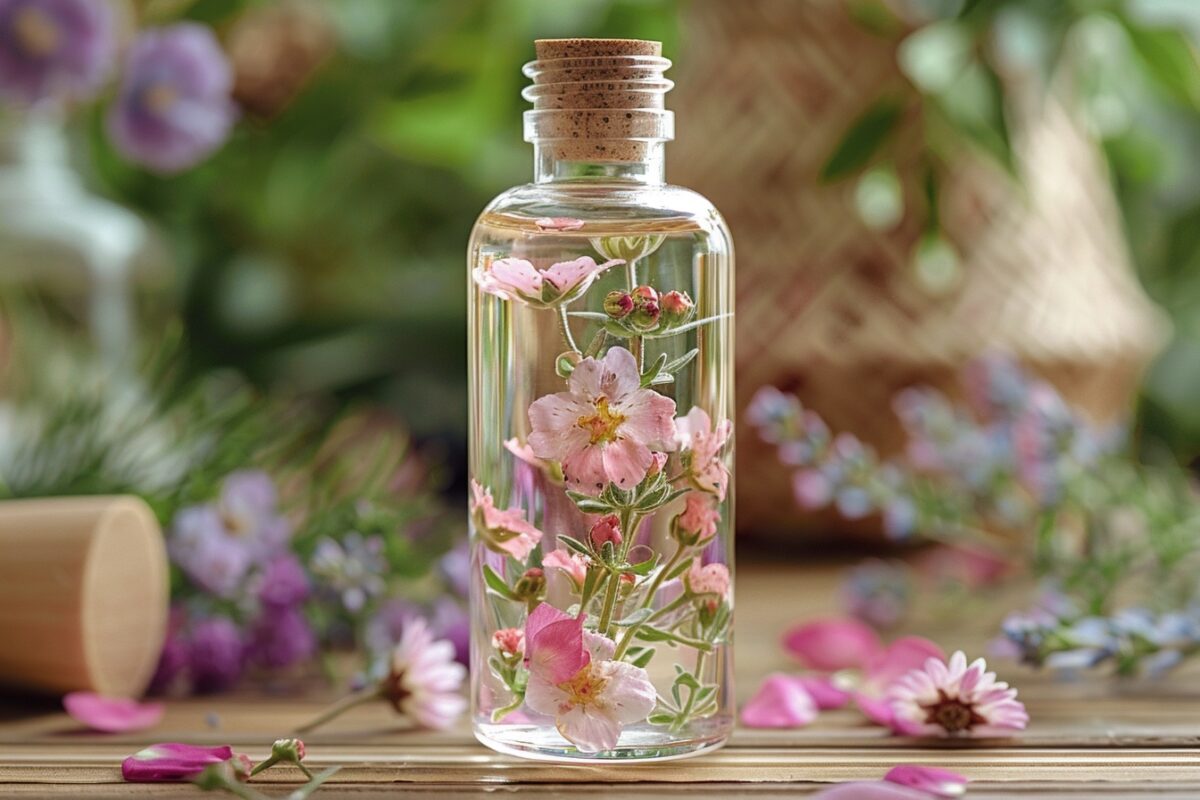 Comment grand-mère réalisait-elle une eau florale pour tonifier la peau ?