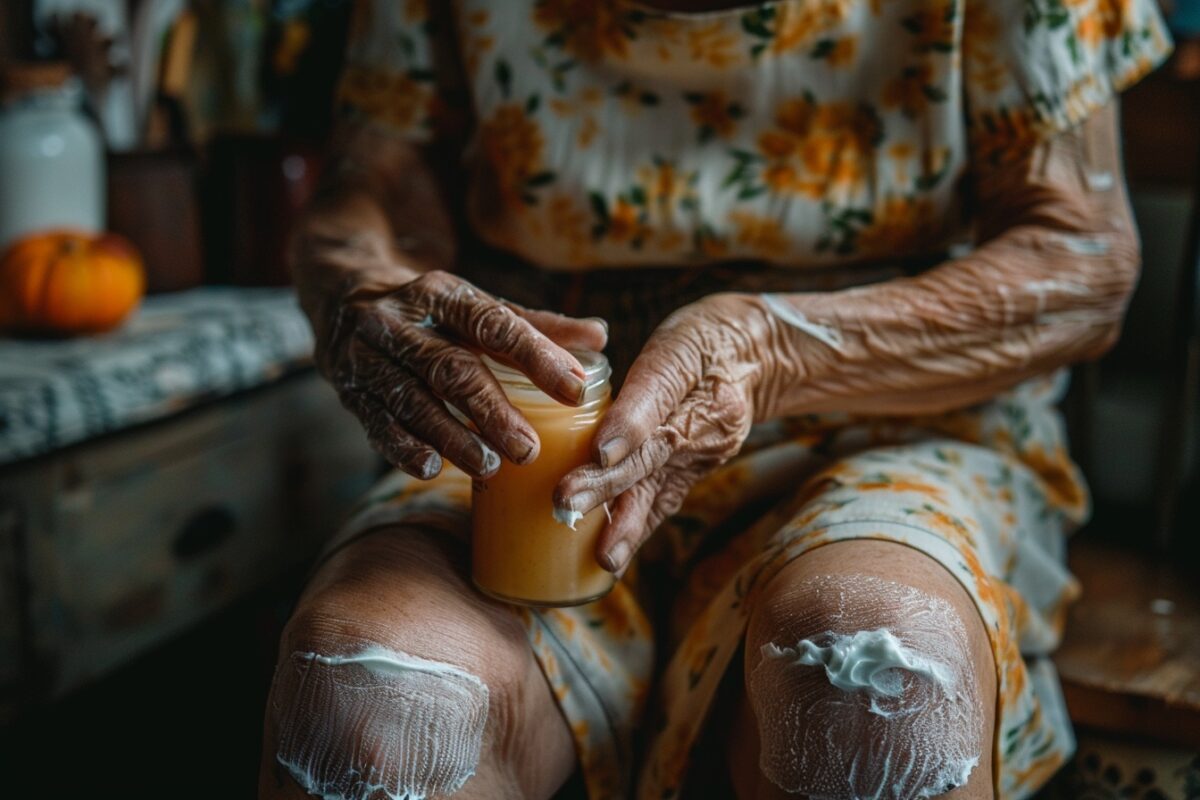 La technique de grand-mère pour des genoux et coudes doux