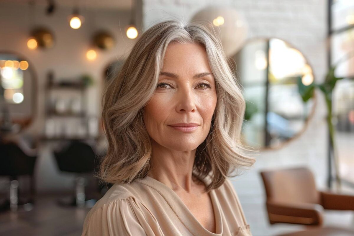 Coupe de cheveux femme 60 ans visage ovale