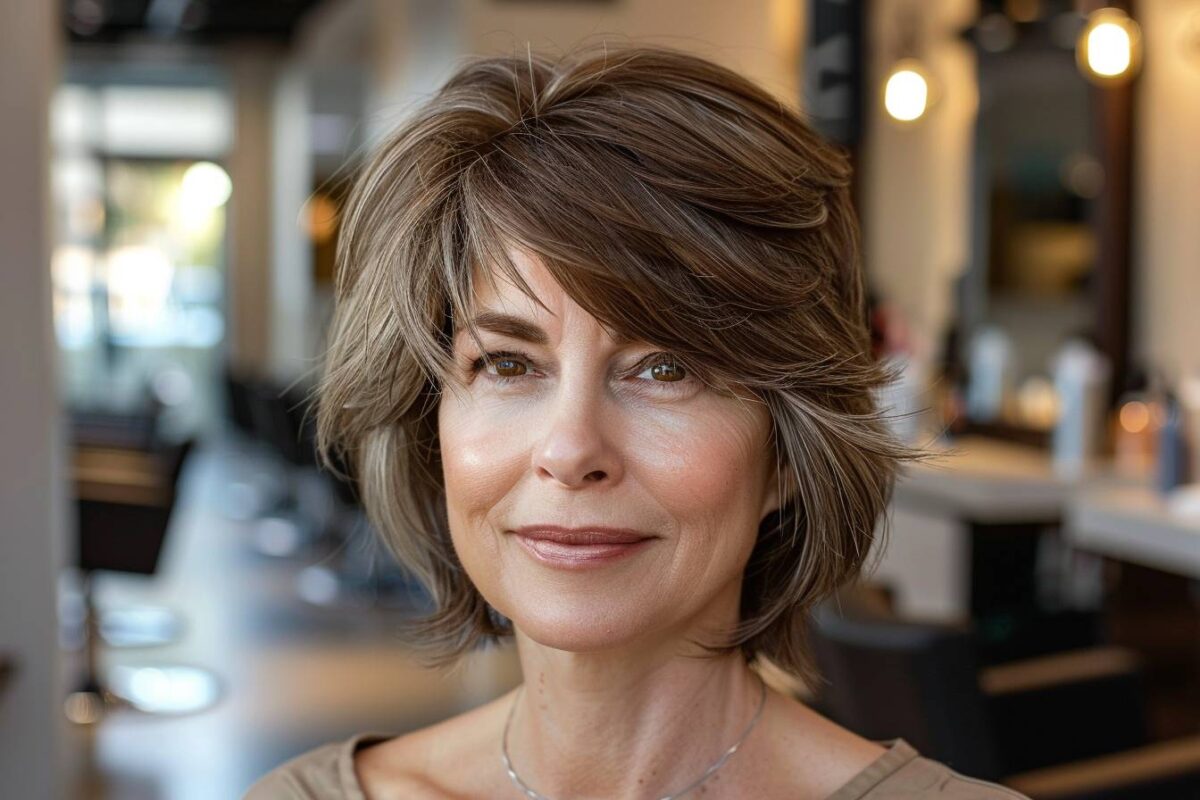 Coupe de cheveux femme 60 ans visage ovale