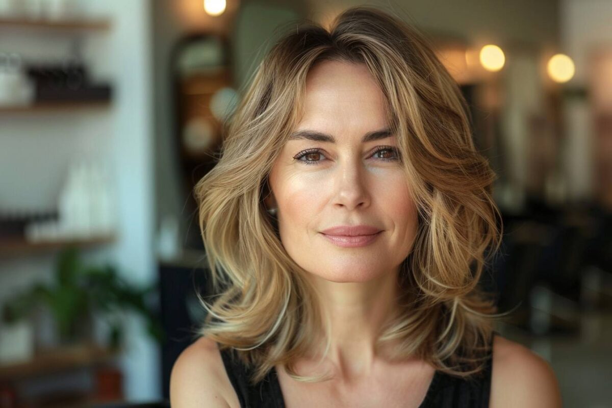 Coupe de cheveux femme 50 ans visage ovale